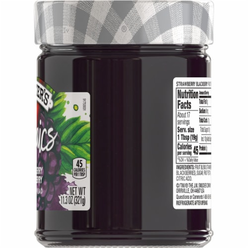 Smucker's Mosaics Strawberry Blackberry Fruit Spread Perspective: right
