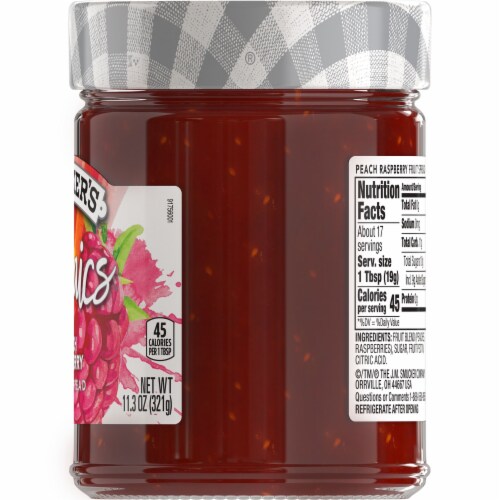 Smucker's Mosaics Peach Raspberry Fruit Spread Perspective: right