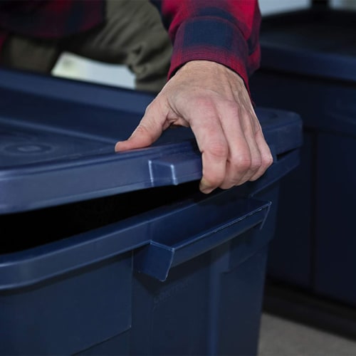 Rubbermaid Roughneck Storage Box with Lid - Indigo, 1 - Fred Meyer