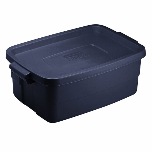 Rubbermaid Roughneck Storage Box with Lid - Indigo, 1 - Harris Teeter