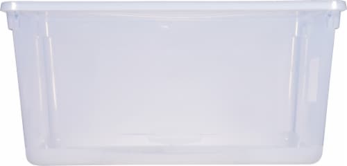 Rubbermaid Cleverstore 95-Qt. Latching Plastic Storage Container and Lid in  Clear RMCC950004-4pack - The Home Depot