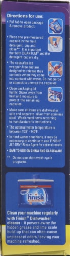 Finish Powerball Quantum Max Lemon Dishwasher Detergent Tablets Perspective: right