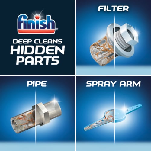 Finish Dishwasher Cleaner, Deodorizing Grease Cleaner Perspective: right