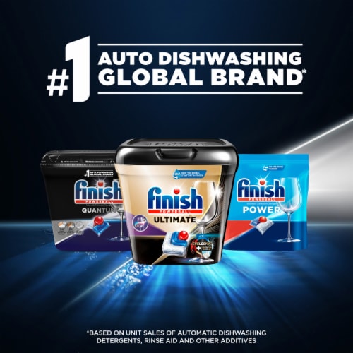 Finish Quantum Dishwasher Detergent, Premium Dishwashing Tablets Perspective: right