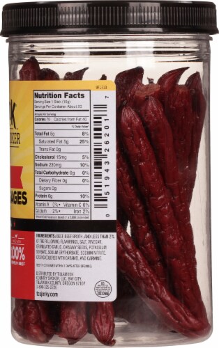 Tillamook Country Smoker Original Smoked Beef Stick Perspective: right