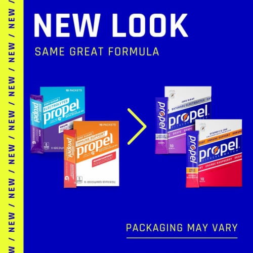 Propel® Zero Sugar Kiwi Strawberry Drink Mix Packets Perspective: right