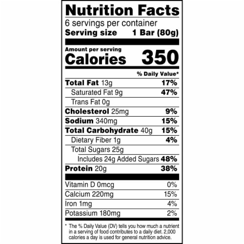 Gatorade Whey Protein Bars, Chocolate Chip, 20g Protein, 6 Count