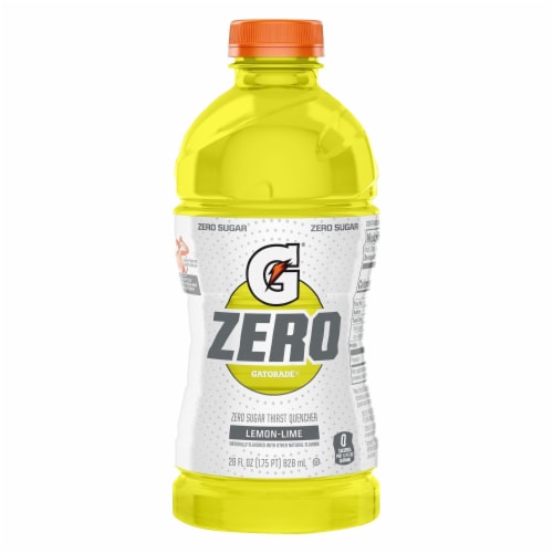Gatorade® Zero Sugar Yellow Lemon Lime Sports Drink Bottle Perspective: right