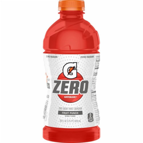 Gatorade® Zero Sugar Red Fruit Punch Sports Drink Bottle Perspective: right