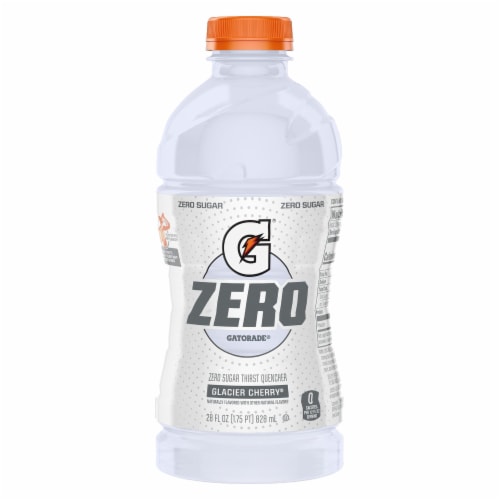 Gatorade® Zero Sugar White Glacier Cherry Sports Drink Bottle Perspective: right