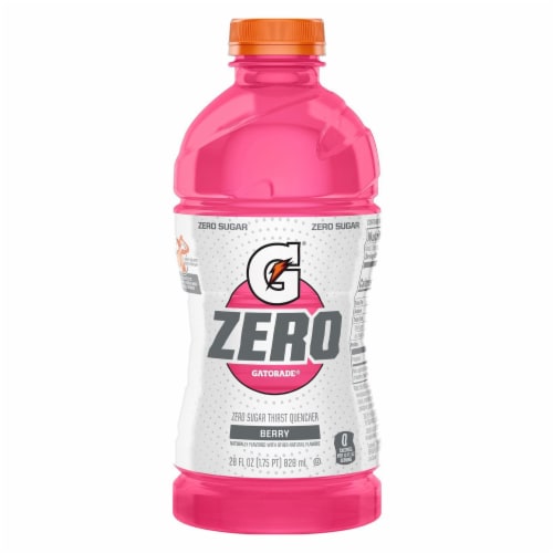 Gatorade® Zero Sugar Pink Berry Sports Drink Bottle Perspective: right