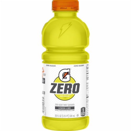 Gatorade® Zero Sugar Yellow Lemon Lime Sports Drink Multipack Bottles Perspective: right