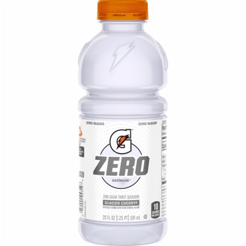 Gatorade® Zero Sugar White Glacier Cherry Sports Drink Multipack Bottles Perspective: right