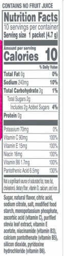 Propel Vitamin Boost Berry Kiwi Electrolyte Enhanced Water Mix Perspective: right