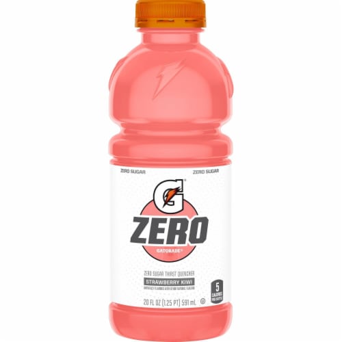 Gatorade® Zero Sugar Pink Strawberrry Kiwi Sports Drink Multipack Bottles Perspective: right