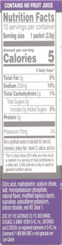 Gatorade Zero Grape Drink Mix Perspective: right