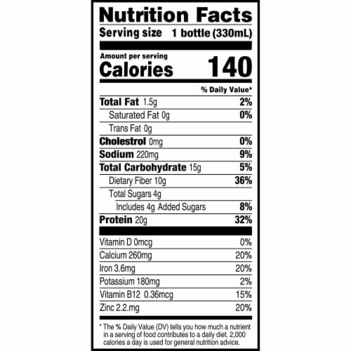 Evolve® Plant-Based Creamy Vanilla Protein Shake Perspective: right