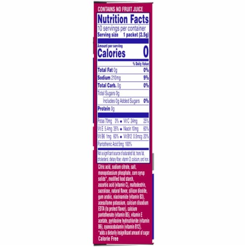 Propel® Zero Sugar Naturally Flavored Black Cherry Electrolyte Water Beverage Mix Packets Perspective: right