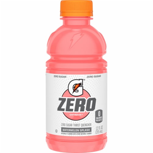 Gatorade® Zero Sugar Pink Watermelon Splash Sports Drink Multipack Bottles Perspective: right