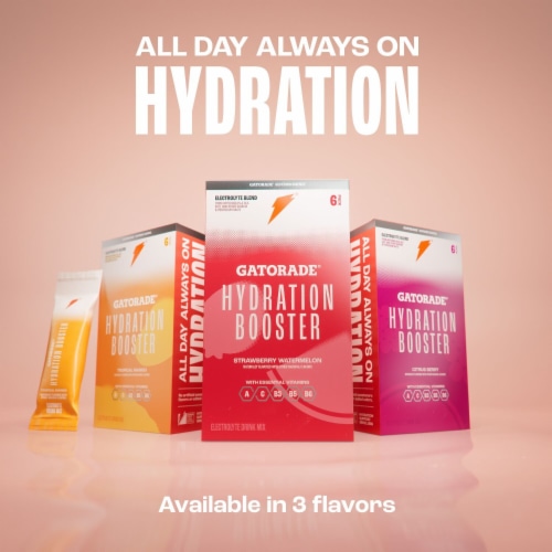 Gatorade® Hydration Booster Citrus Berry Electrolyte Drink Mix Perspective: right