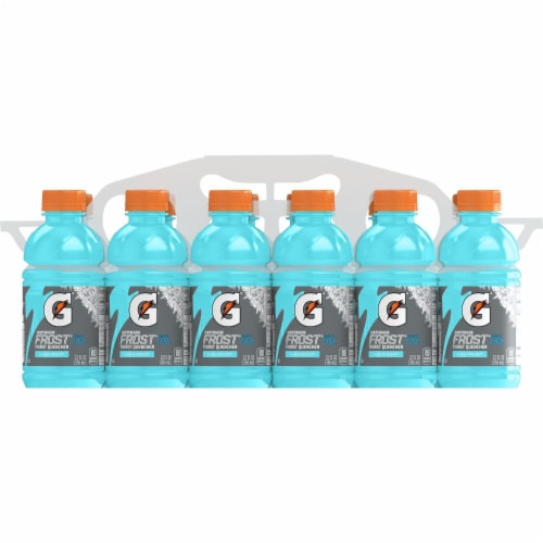 Gatorade Thirst Quencher Mini Frost Glacier Freeze Electrolyte Enhanced Sports Drink Perspective: right
