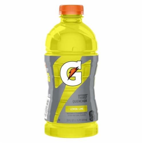 Gatorade® Yellow Lemon Lime Sports Drink Bottle Perspective: right
