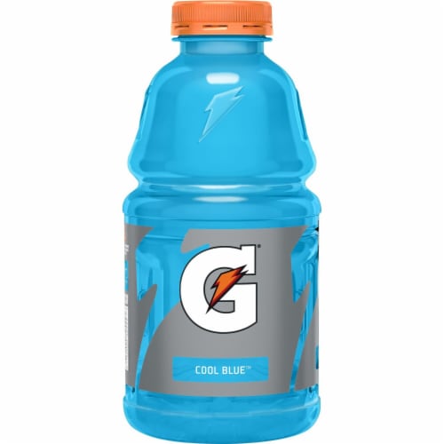 Gatorade Thirst Quencher Cool Blue Electrolyte Enhanced Sports Drink Perspective: right