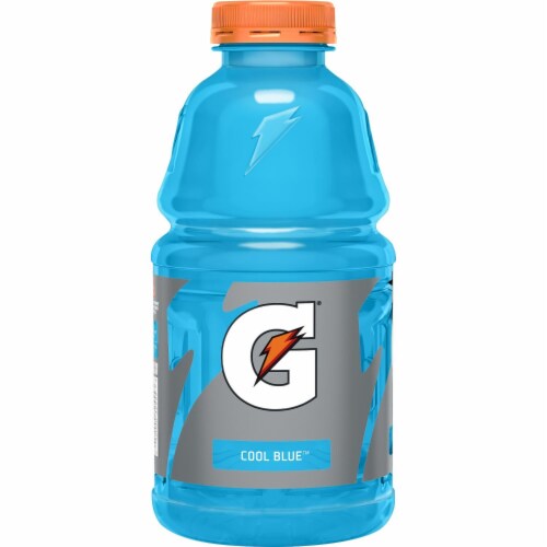Gatorade Thirst Quencher Cool Blue Electrolyte Enhanced Sports Drink Perspective: right