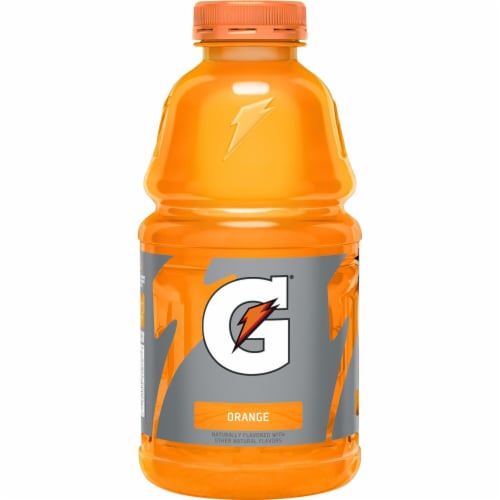 Gatorade Thirst Quencher Orange Electrolyte Enhanced Sports Drink Perspective: right