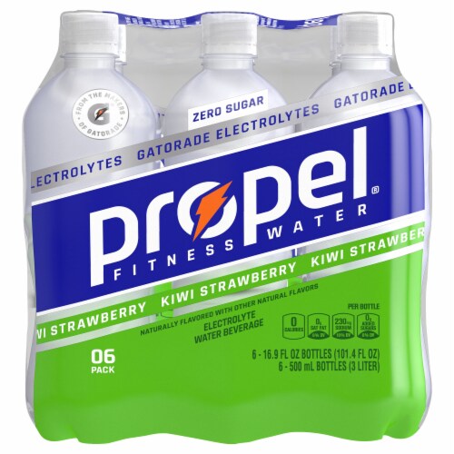 Propel® Zero Calorie Kiwi Strawberry Flavored Bottled Water Perspective: right