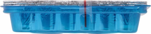Handi-foil® Cook-n-Carry® Square Cake Pans and Lids - Silver/Blue Perspective: right