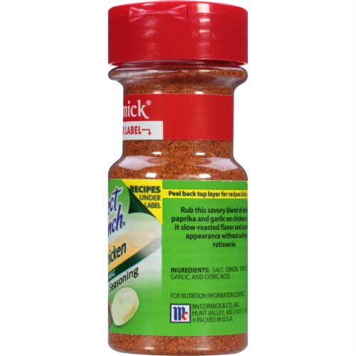 McCormick® Perfect Pinch® Rotisserie Chicken Seasoning Perspective: right