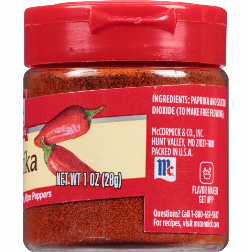 McCormick Paprika Shaker Perspective: right