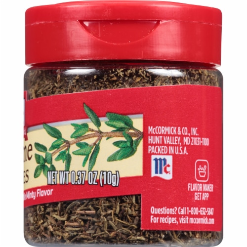 McCormick® Thyme Leaves Shaker Perspective: right