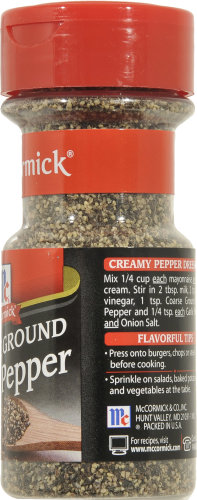 McCormick Coarse Ground Black Pepper Perspective: right
