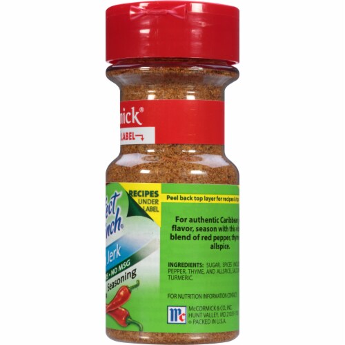 McCormick Perfect Pinch Caribbean Jerk Seasoning Shaker Perspective: right