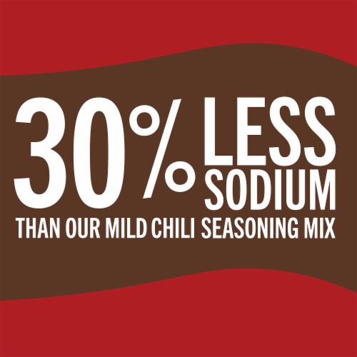 McCormick 30% Less Sodium Chili Mild Seasoning Mix Perspective: right
