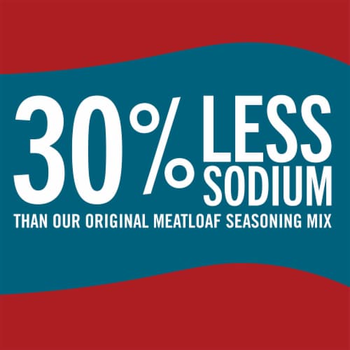 McCormick 30% Less Sodium Meat Loaf Seasoning Mix Perspective: right