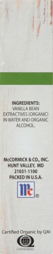 McCormick Gourmet™ Organic Vanilla Extract Perspective: right