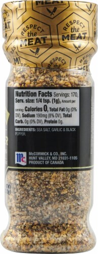McCormick® Grill Mates® Cracked Pepper & Garlic with Sea Salt Seasoning Perspective: right