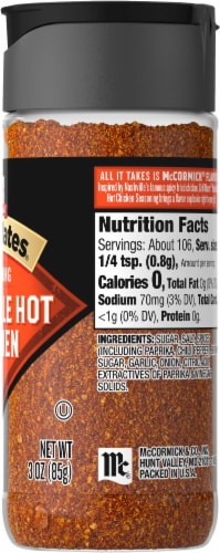 McCormick® Grill Mates® Nashville Hot Chicken Seasoning Perspective: right