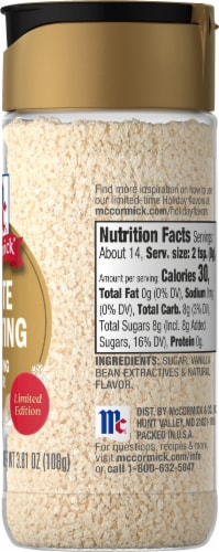 McCormick® White Frosting Finishing Sugar Perspective: right