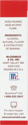 McCormick Banana Flavor Extract Perspective: right