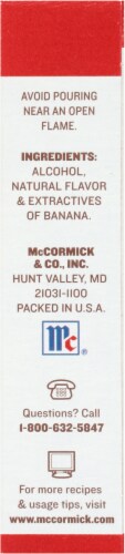 McCormick Banana Flavor Extract Perspective: right