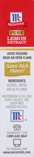 McCormick Pure Lemon Extract Perspective: right
