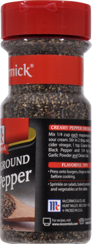 McCormick Coarse Ground Black Pepper Perspective: right