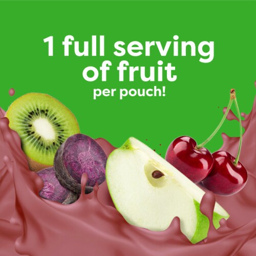 Beech-Nut Smoothie + Prebiotics for Toddlers, Apple Cherry Kiwi Purple Carrot & Yogurt Perspective: right