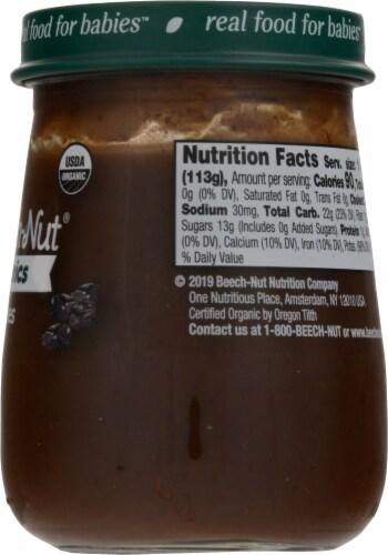Beech-Nut® Organics Stage 1 Prune Baby Food Perspective: right
