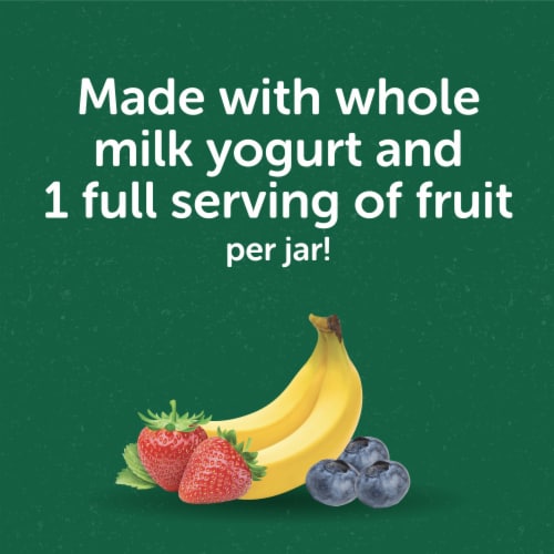 Beech-Nut Organics Stage 2 Banana Berry & Yogurt with Prebiotics Baby Food Jar Perspective: right