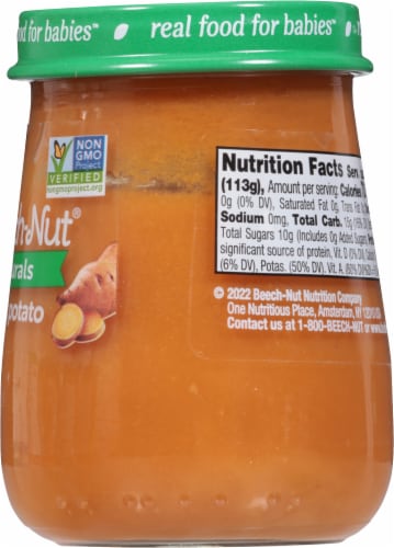 Beech-Nut® Naturals Stage 1 Sweet Potato Baby Food Perspective: right